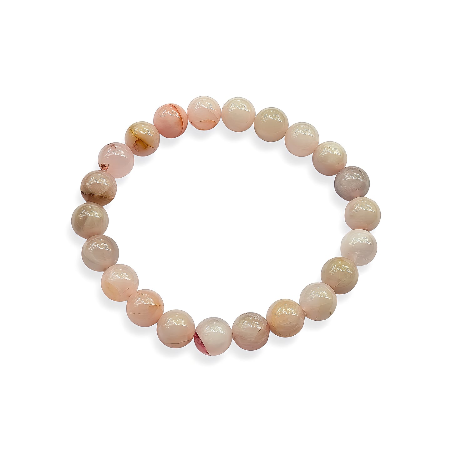 Natural Rose Quartz Bead Bracelet