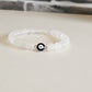 Selenite Evil Eye Protection Mala Bracelet