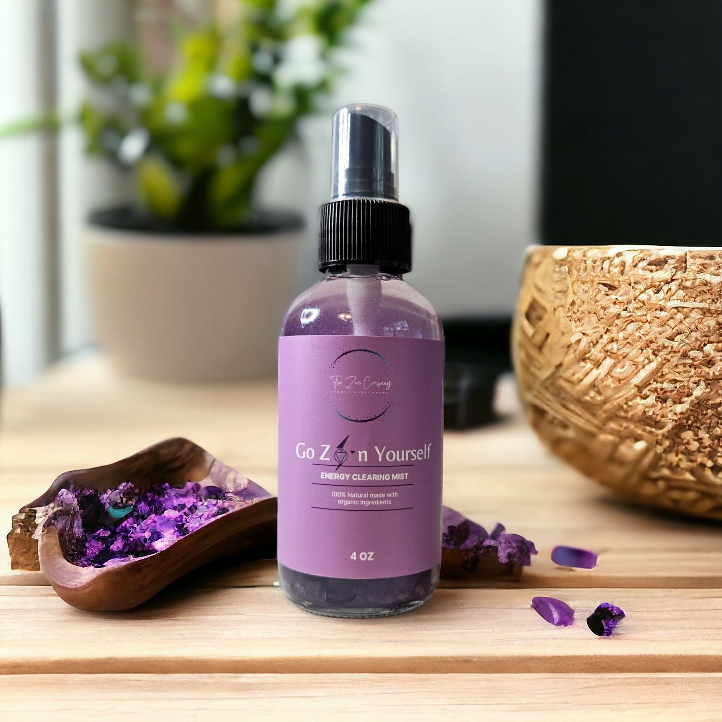 Go Zen Yourself Nag Champa Amethyst Energy Clearing Aromatherapy Mist