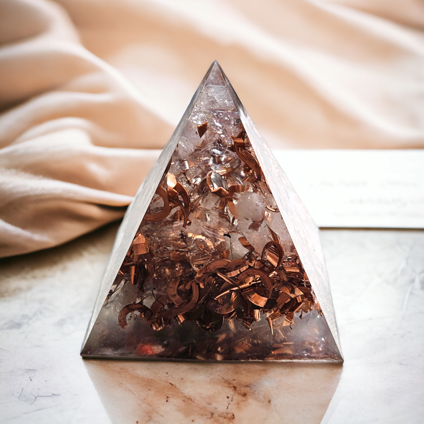 Mother Healer Clear Quartz Orgone Zen Mini Pyramid