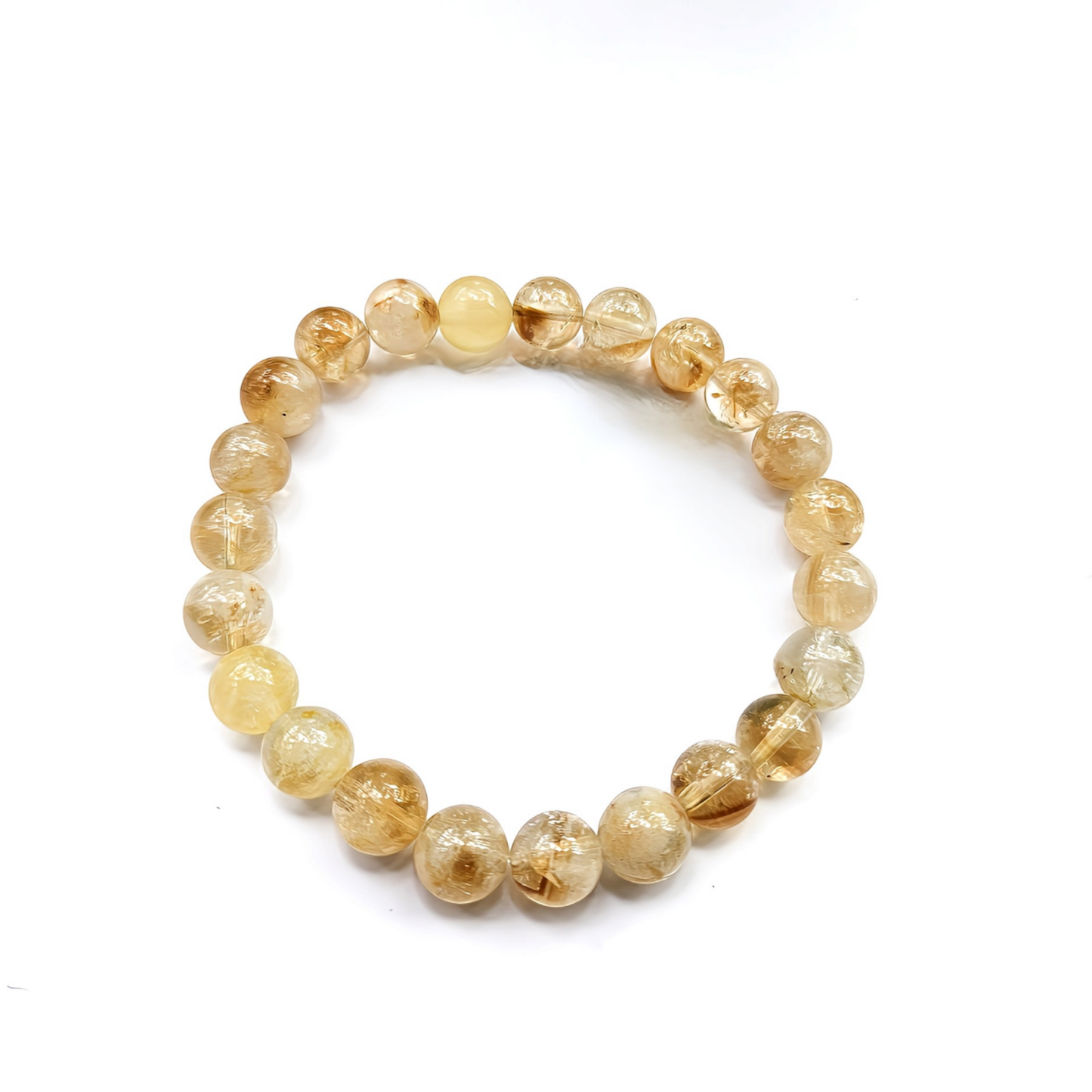 Natural Citrine Beaded Bracelet