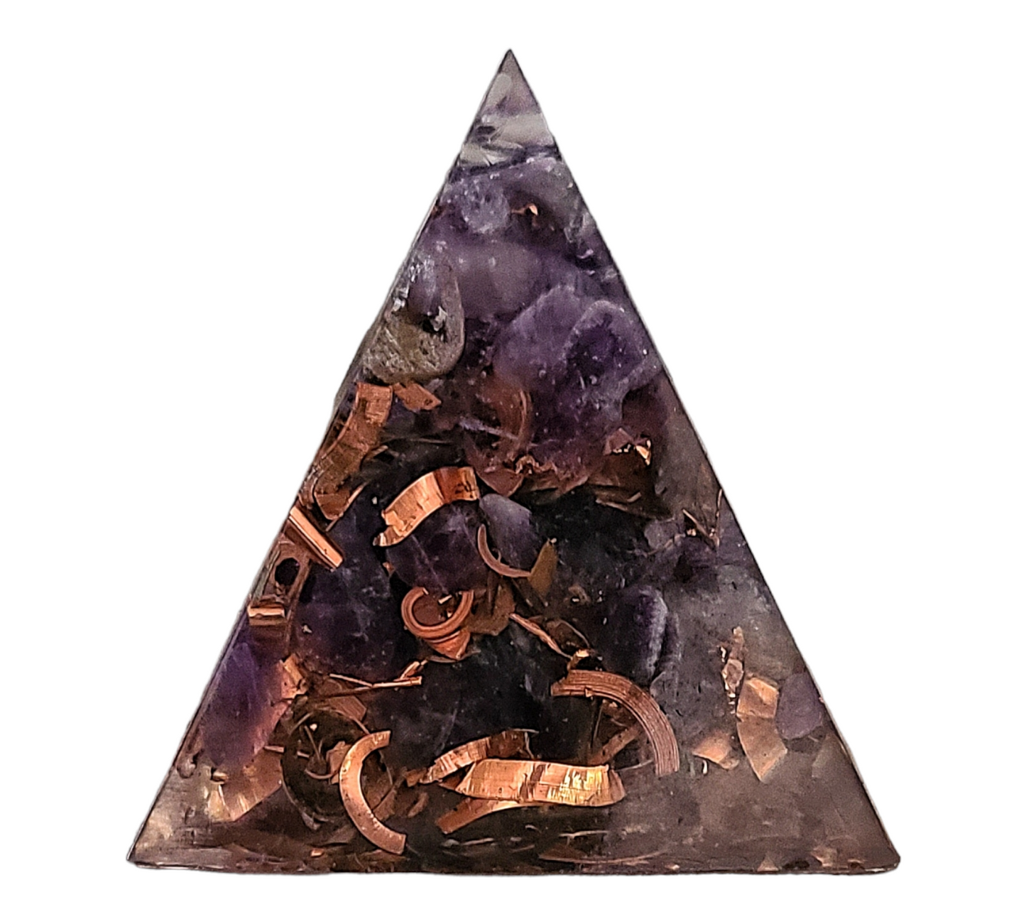 Natural Amethyst Orgone Zen Mini Pyramid