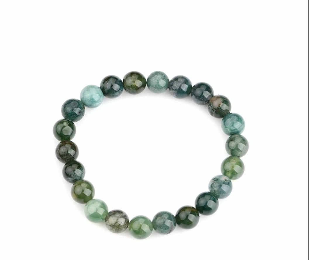 Natural Moss Agate Bracelet