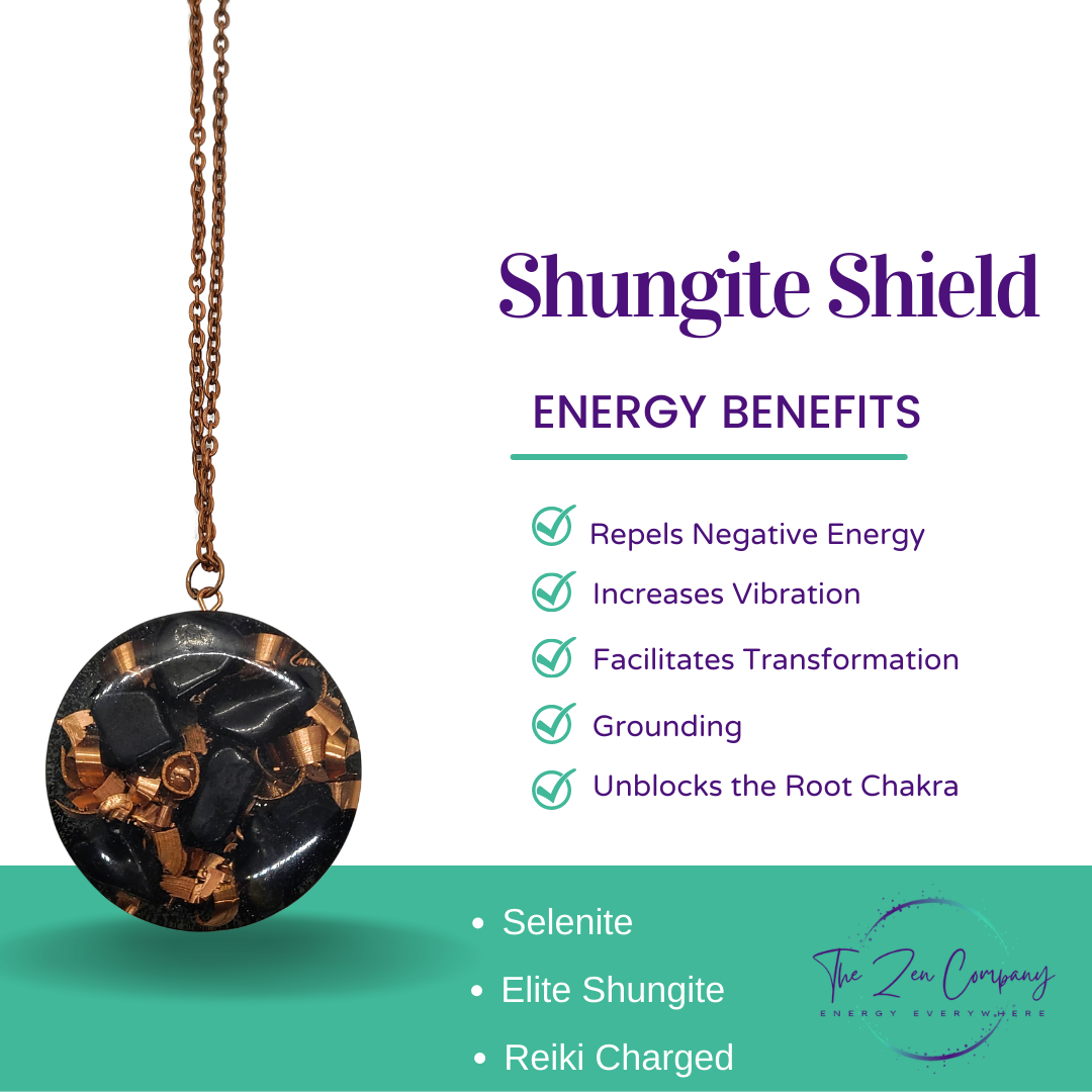 Shungite Shield Orgone Pendant